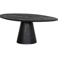 WOOOD Posture salontafel mango hout zwart ø120 cm