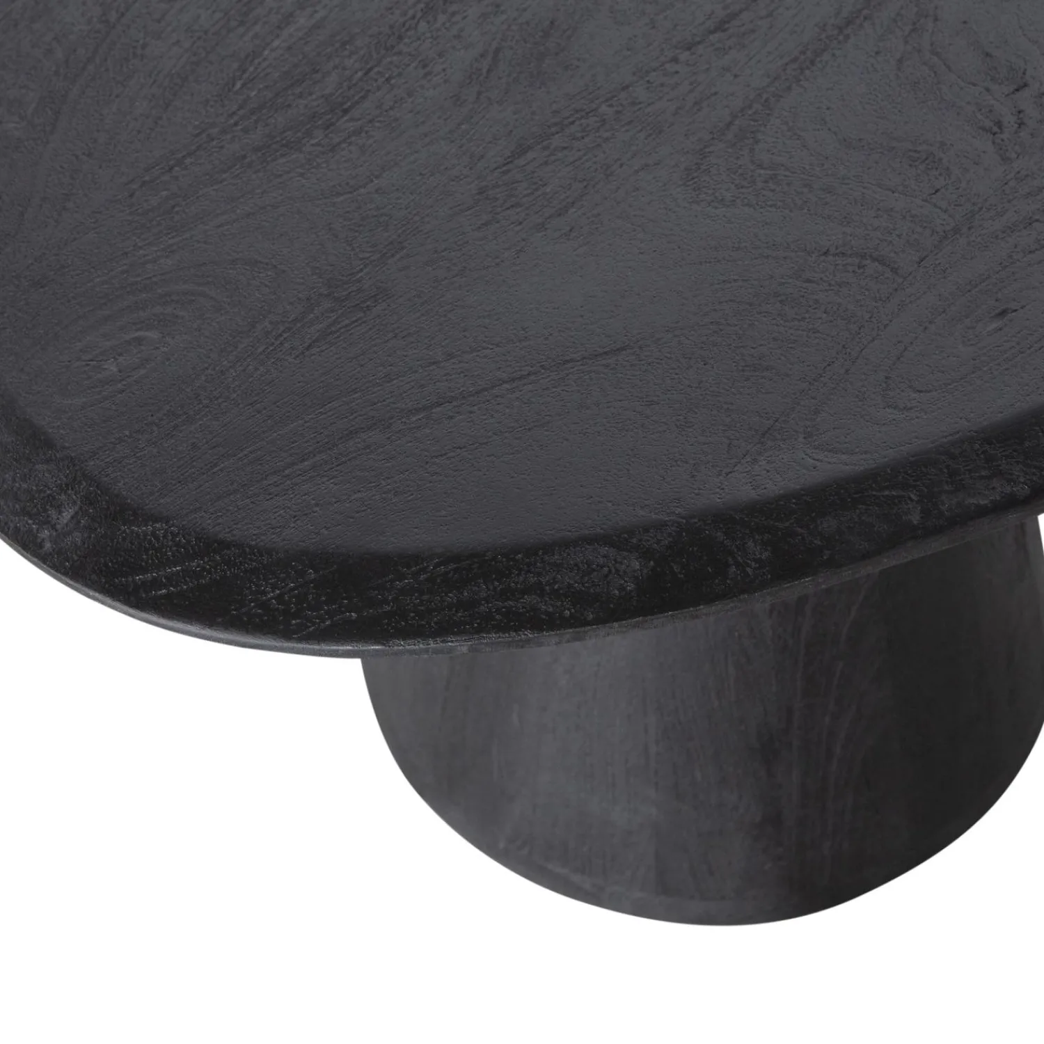 WOOOD Posture salontafel mango hout zwart ø120 cm