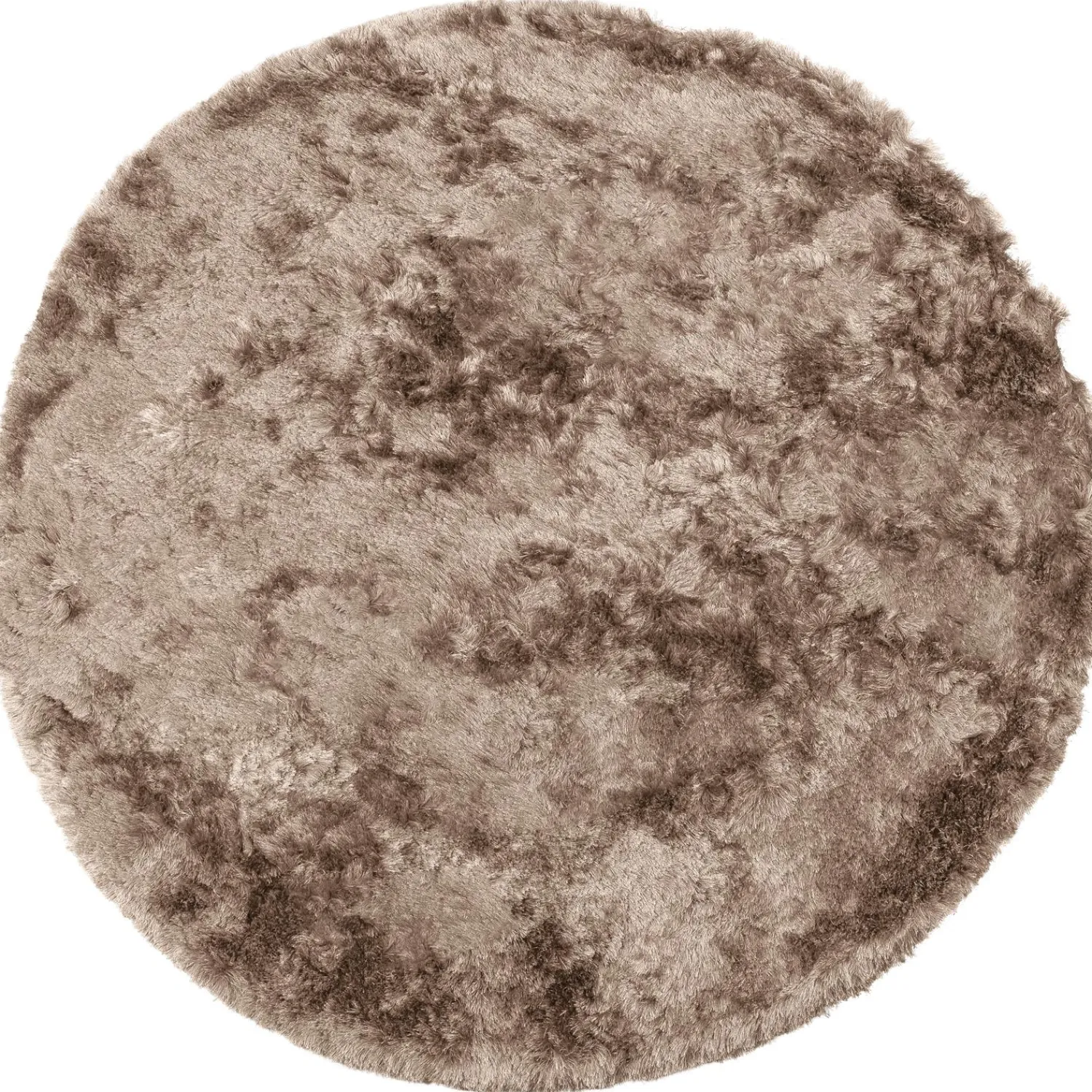 Hot WOOOD Praline vloerkleed nougat ø200 cm