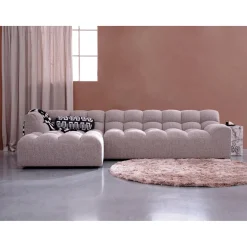 Hot WOOOD Praline vloerkleed nougat ø200 cm