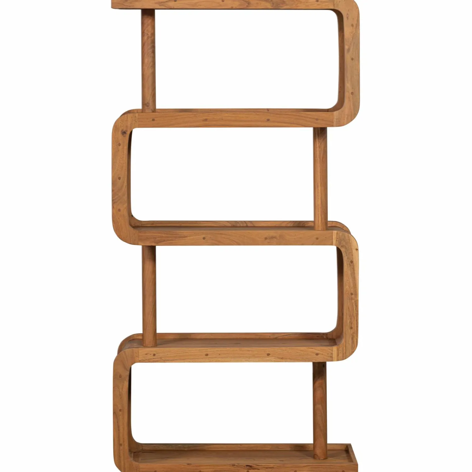 New WOOOD Rattle open kast hout naturel