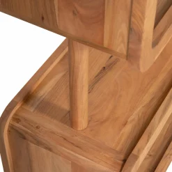 New WOOOD Rattle open kast hout naturel