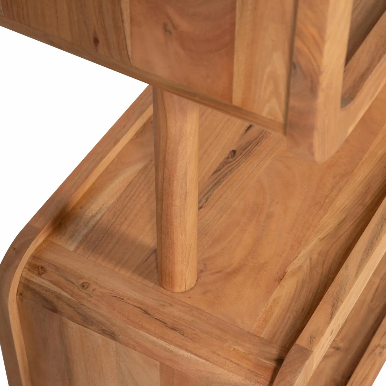New WOOOD Rattle open kast hout naturel