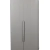 Clearance WOOOD Rens 2-deurs hang/legkast greep lang noten/pebble grey