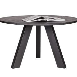 Clearance WOOOD Rhonda eettafel ø129 cm night Zwart