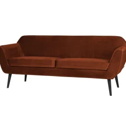 Online WOOOD Rocco bank 187 cm velvet Roest