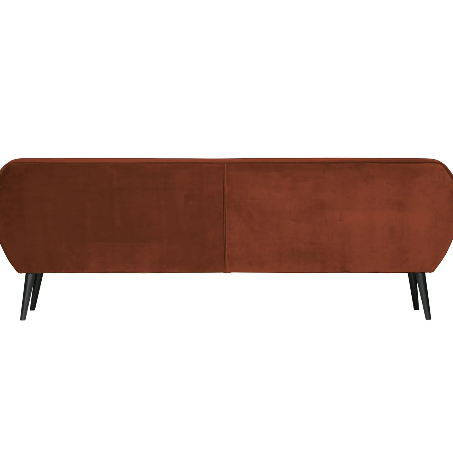 Outlet WOOOD Rocco xl bank 230 cm velvet Roest