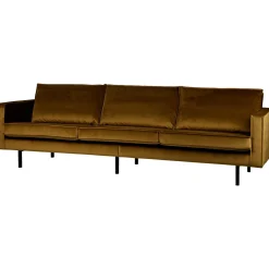 New WOOOD Rodeo bank 3-zits velvet Honinggeel