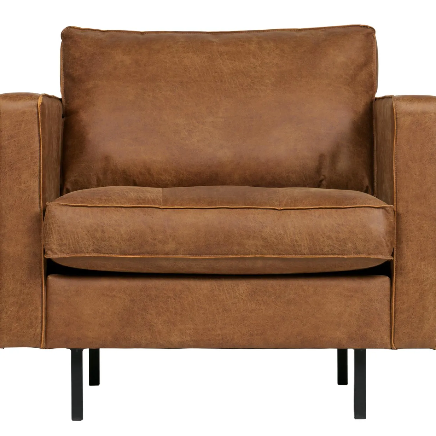 Discount WOOOD Rodeo classic fauteuil ecoleer Cognac
