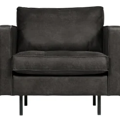 Online WOOOD Rodeo classic fauteuil ecoleer Zwart