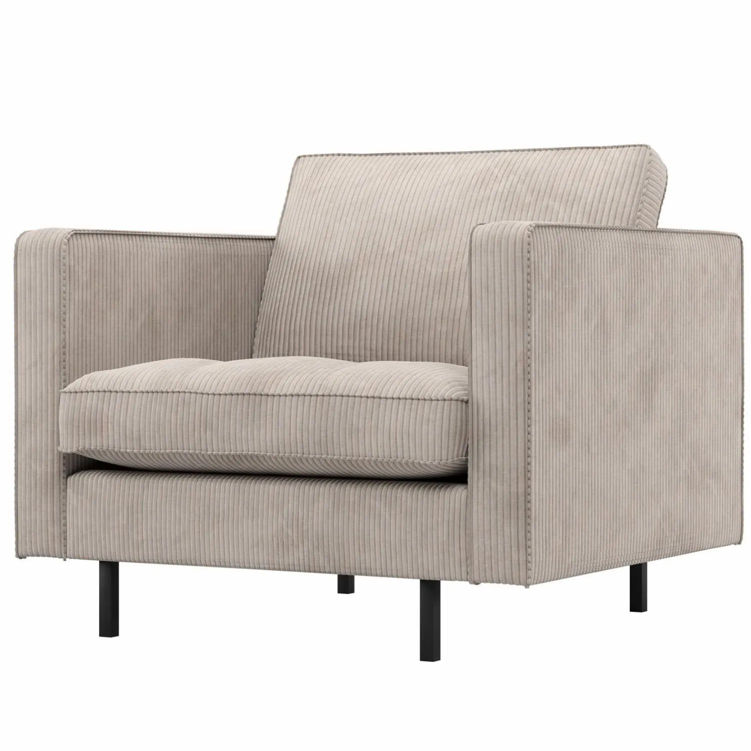 Sale WOOOD Rodeo classic fauteuil ribstof Ecru
