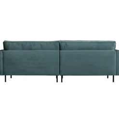 Hot WOOOD Rodeo classic 3-zits bank velvet Groenblauw
