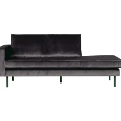 Best WOOOD Rodeo daybed links velvet Antraciet
