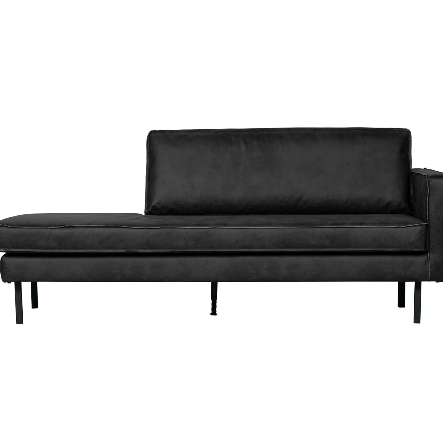 New WOOOD Rodeo daybed rechts ecoleer Zwart