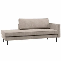 Best WOOOD Rodeo daybed rechts ribstof donkerzand