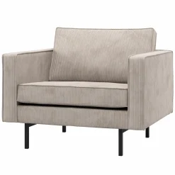 WOOOD Rodeo fauteuil ribstof ecru Beige