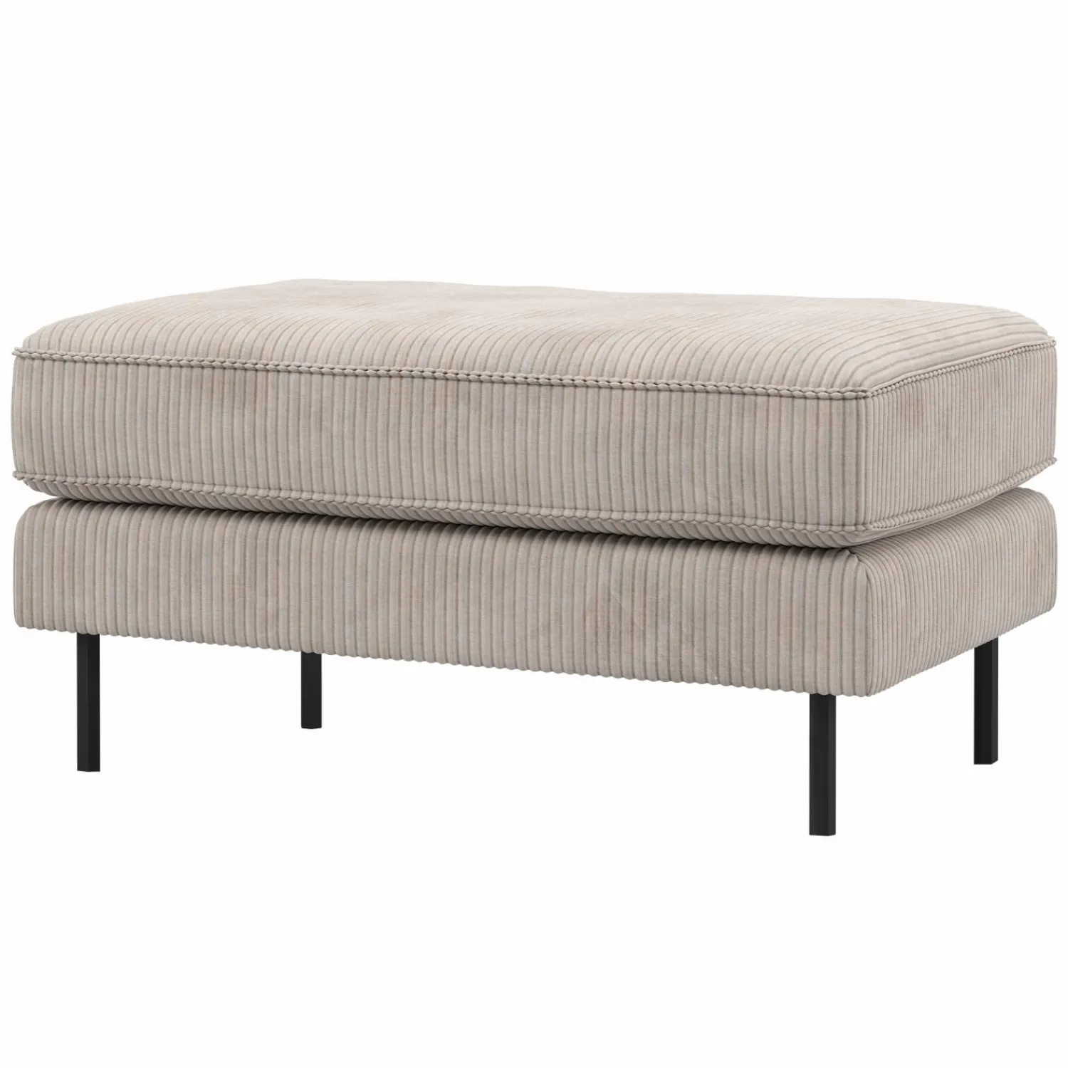 Clearance WOOOD Rodeo hocker op poten ribstof Ecru