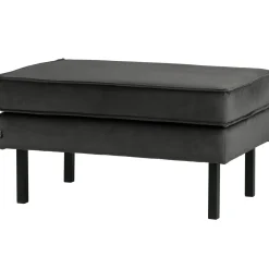 Sale WOOOD Rodeo hocker op poten velvet Antraciet