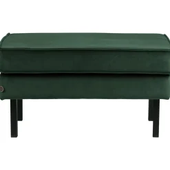 Hot WOOOD Rodeo hocker op poten velvet Bosgroen
