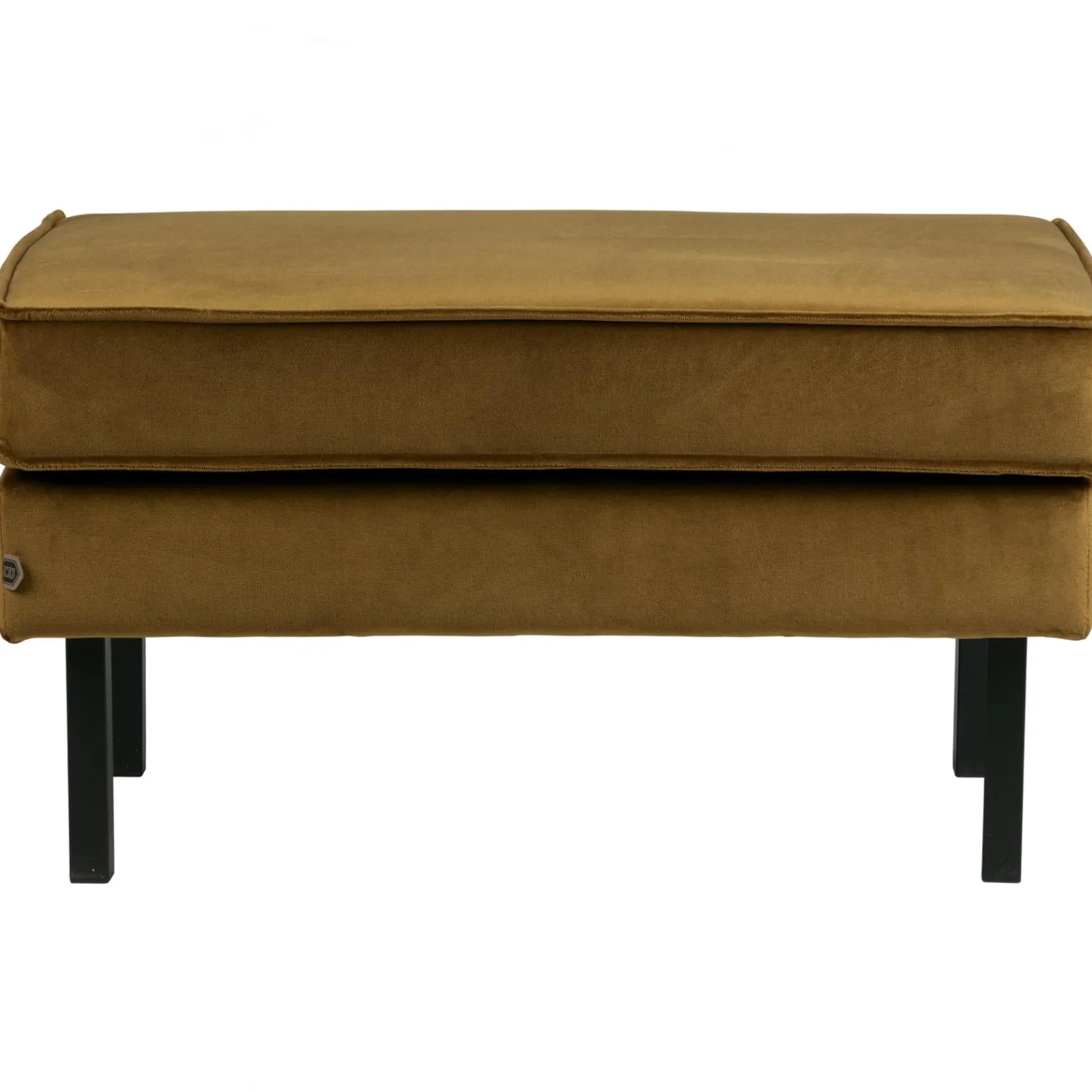 Hot WOOOD Rodeo hocker op poten velvet Honinggeel