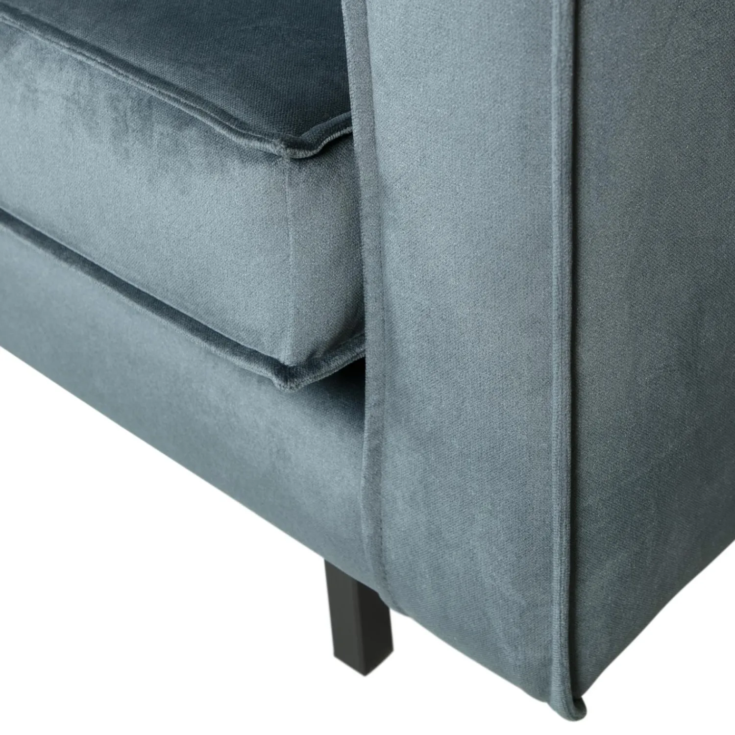 Sale WOOOD Rodeo hoekbank links velvet Groenblauw