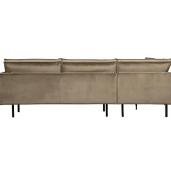 WOOOD Rodeo hoekbank links velvet Taupe