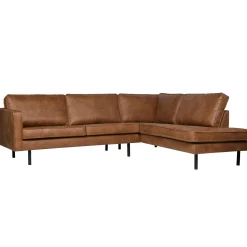 Online WOOOD Rodeo hoekbank rechts ecoleer Cognac