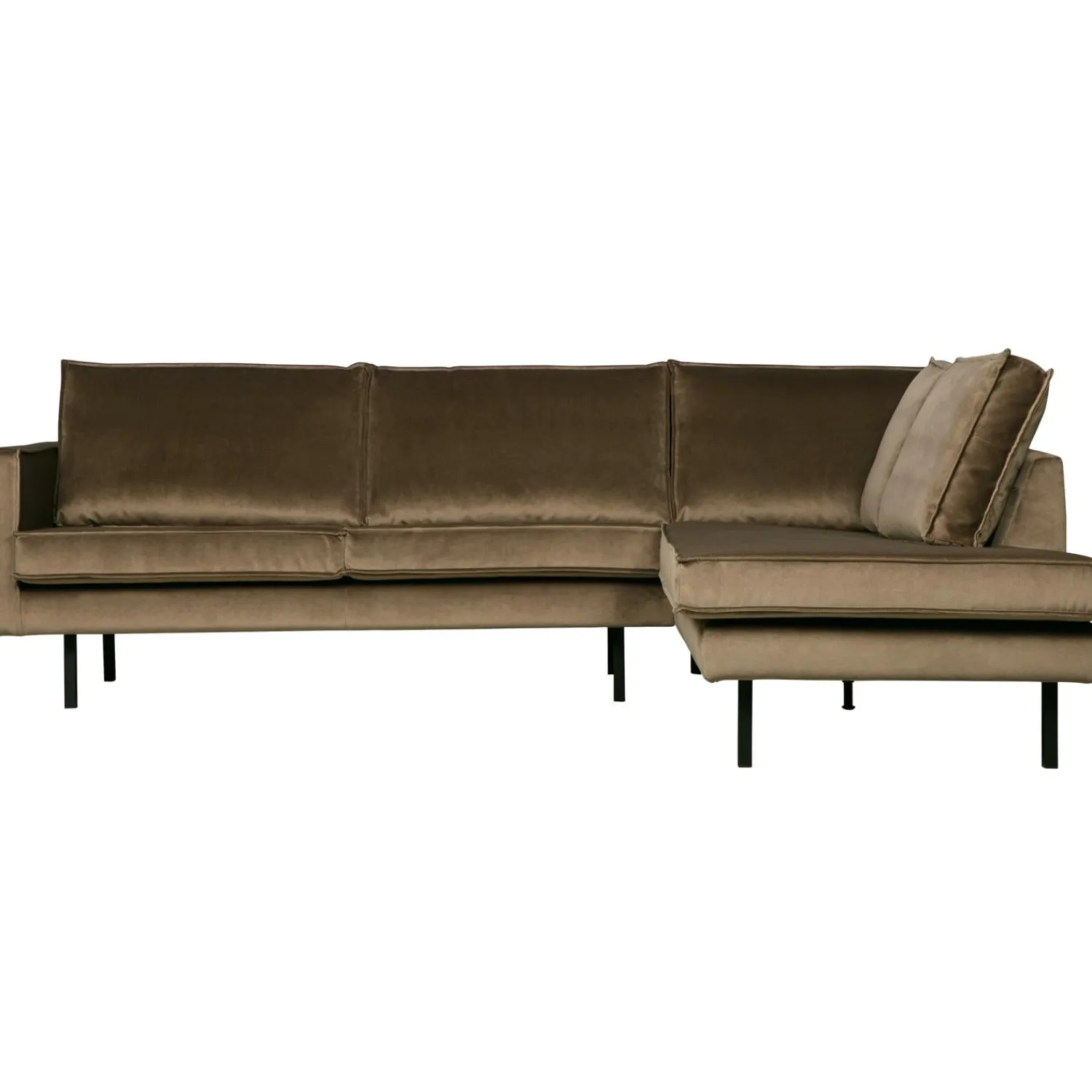 Sale WOOOD Rodeo hoekbank rechts velvet Taupe