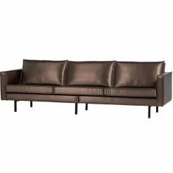 Clearance WOOOD Rodeo 3-zits bank metallic koper bruin