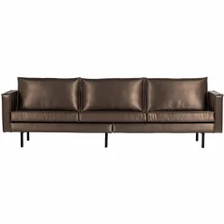 Clearance WOOOD Rodeo 3-zits bank metallic koper bruin