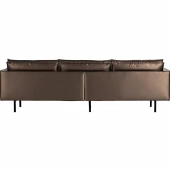 Clearance WOOOD Rodeo 3-zits bank metallic koper bruin