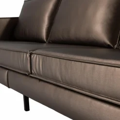 Clearance WOOOD Rodeo 3-zits bank metallic koper bruin