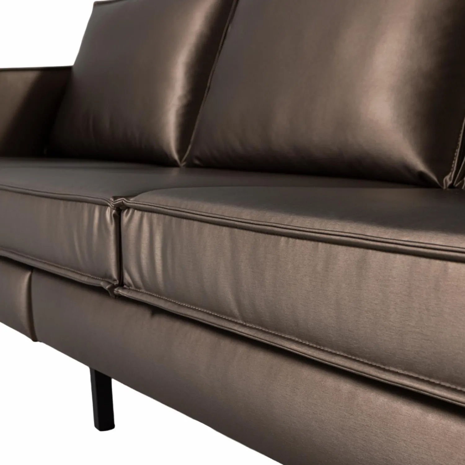 Clearance WOOOD Rodeo 3-zits bank metallic koper bruin