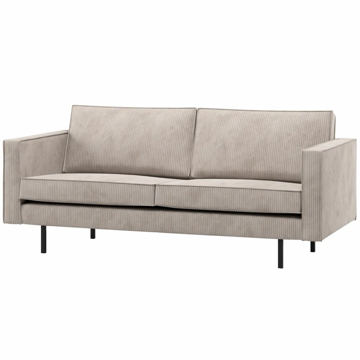 Outlet WOOOD Rodeo 2,5-zits bank ribstof Ecru