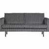 Clearance WOOOD Rodeo 2,5-zits bank streep zwart/grijs