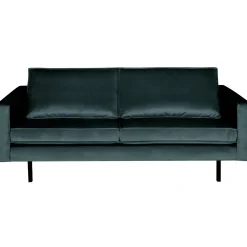 Outlet WOOOD Rodeo 2,5-zits bank velvet Groenblauw
