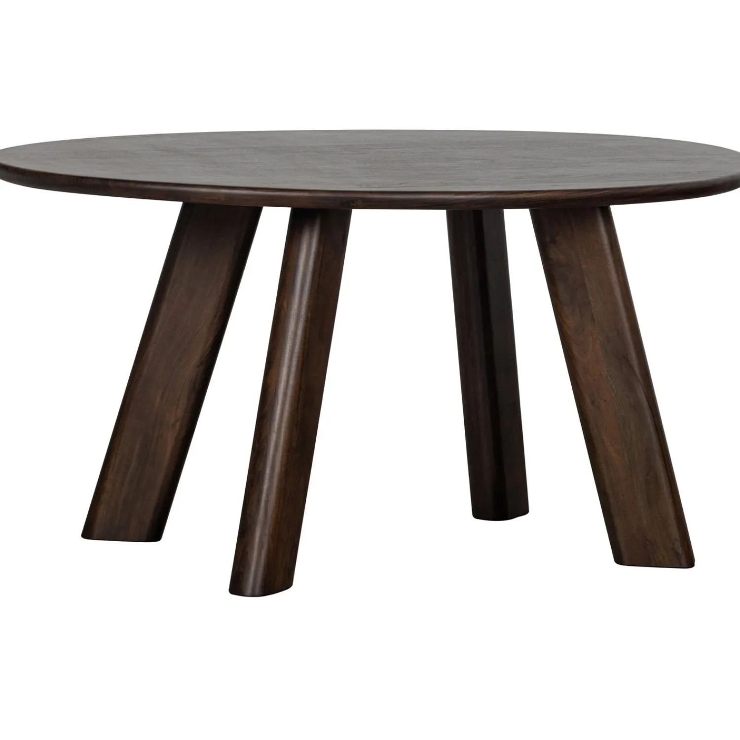 Best WOOOD Roundly eettafel/bureau mango hout walnoot 160x110