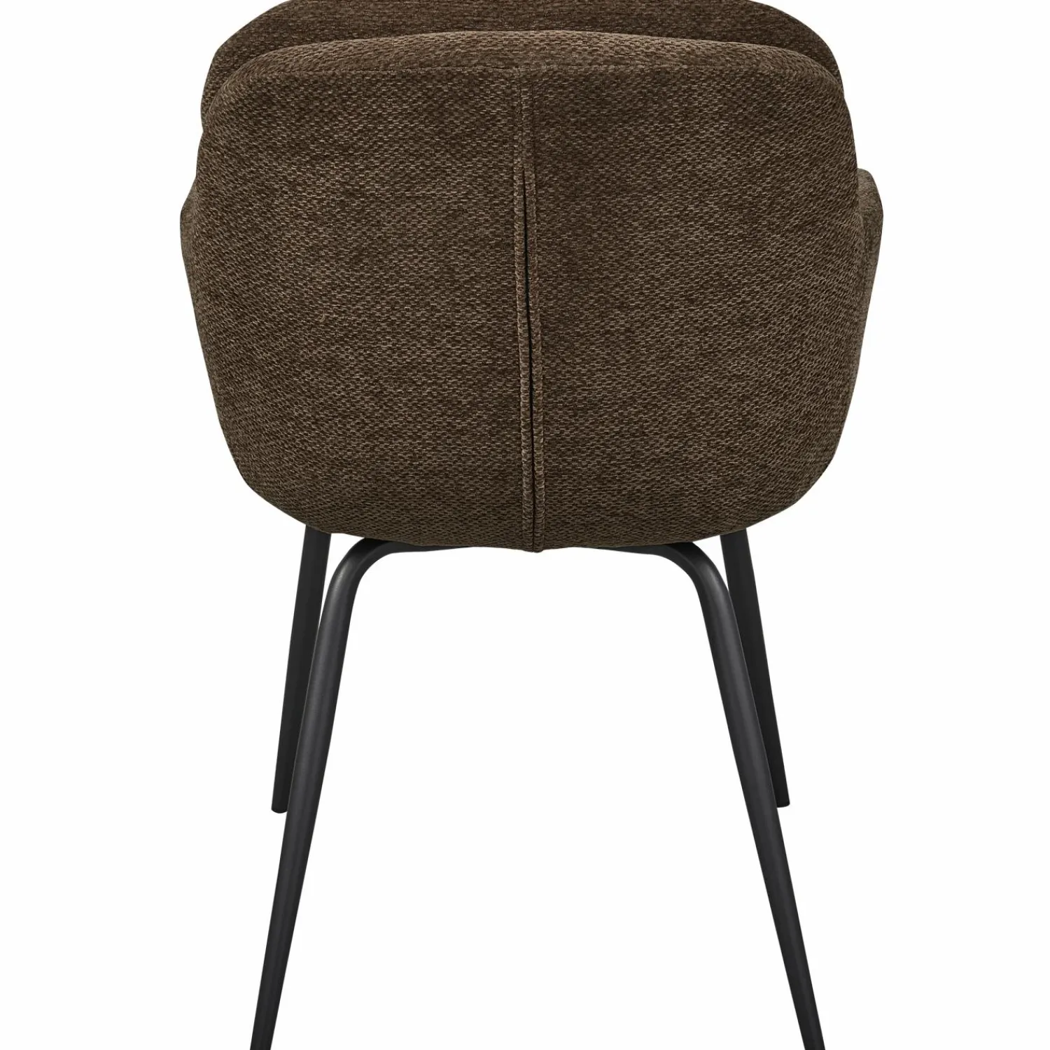 Sale WOOOD Runa eetkamerstoel chenille Warm bruin