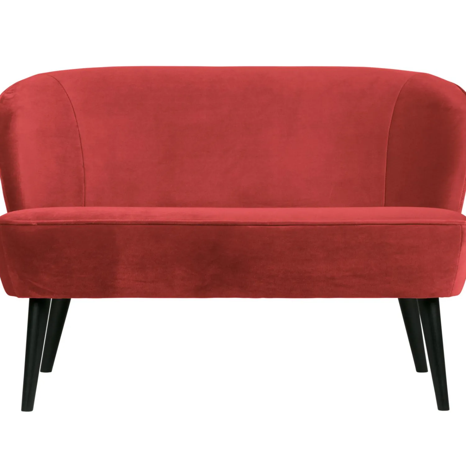 Clearance WOOOD Sara bankje velvet Framboos