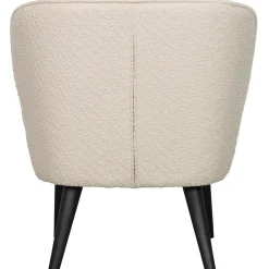 Best WOOOD Sara fauteuil bouclé crème