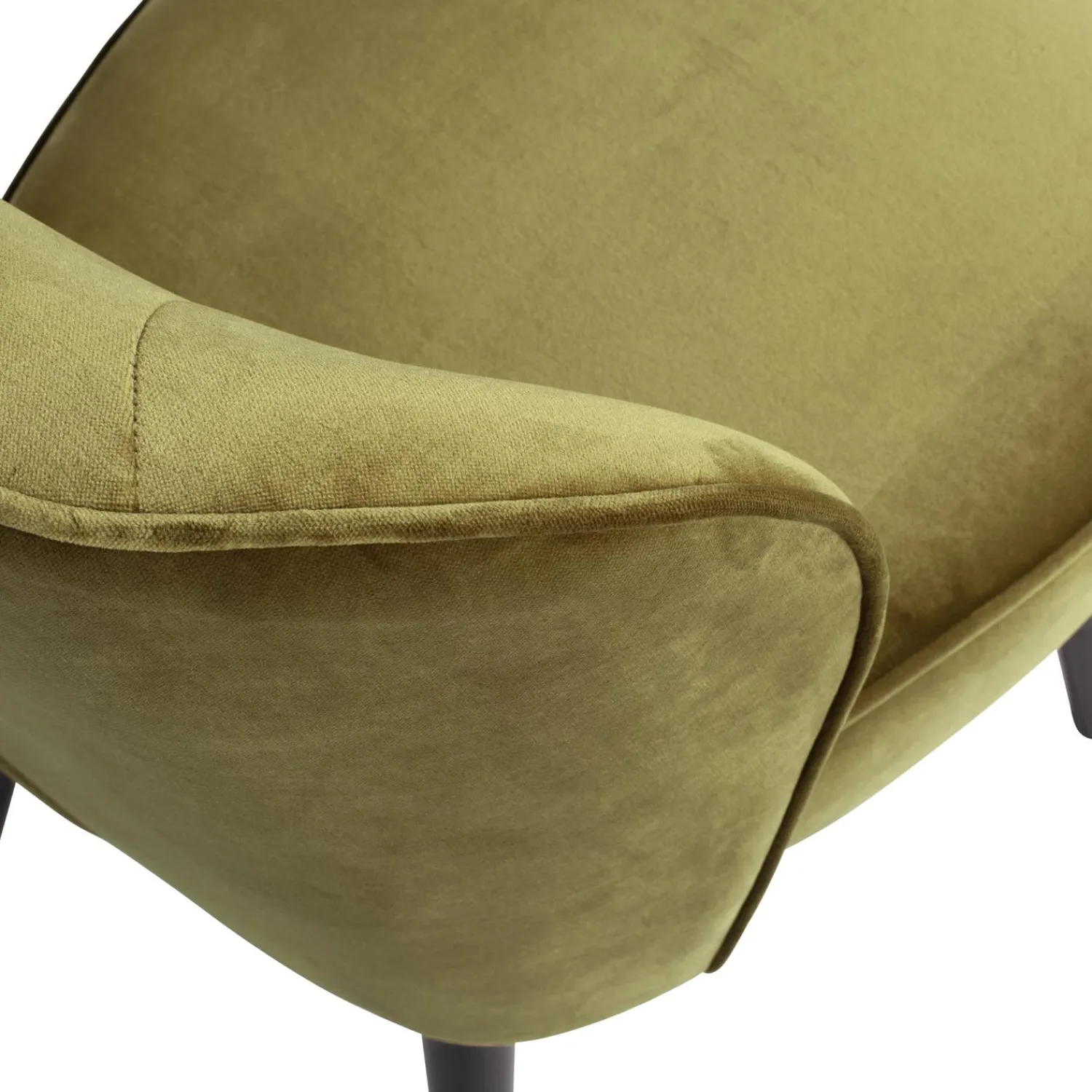 Online WOOOD Sara fauteuil velvet Army