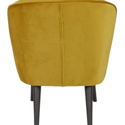 New WOOOD Sara fauteuil velvet Oker