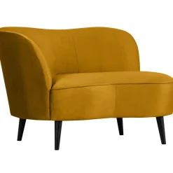 Discount WOOOD Sara lounge fauteuil links velvet Oker