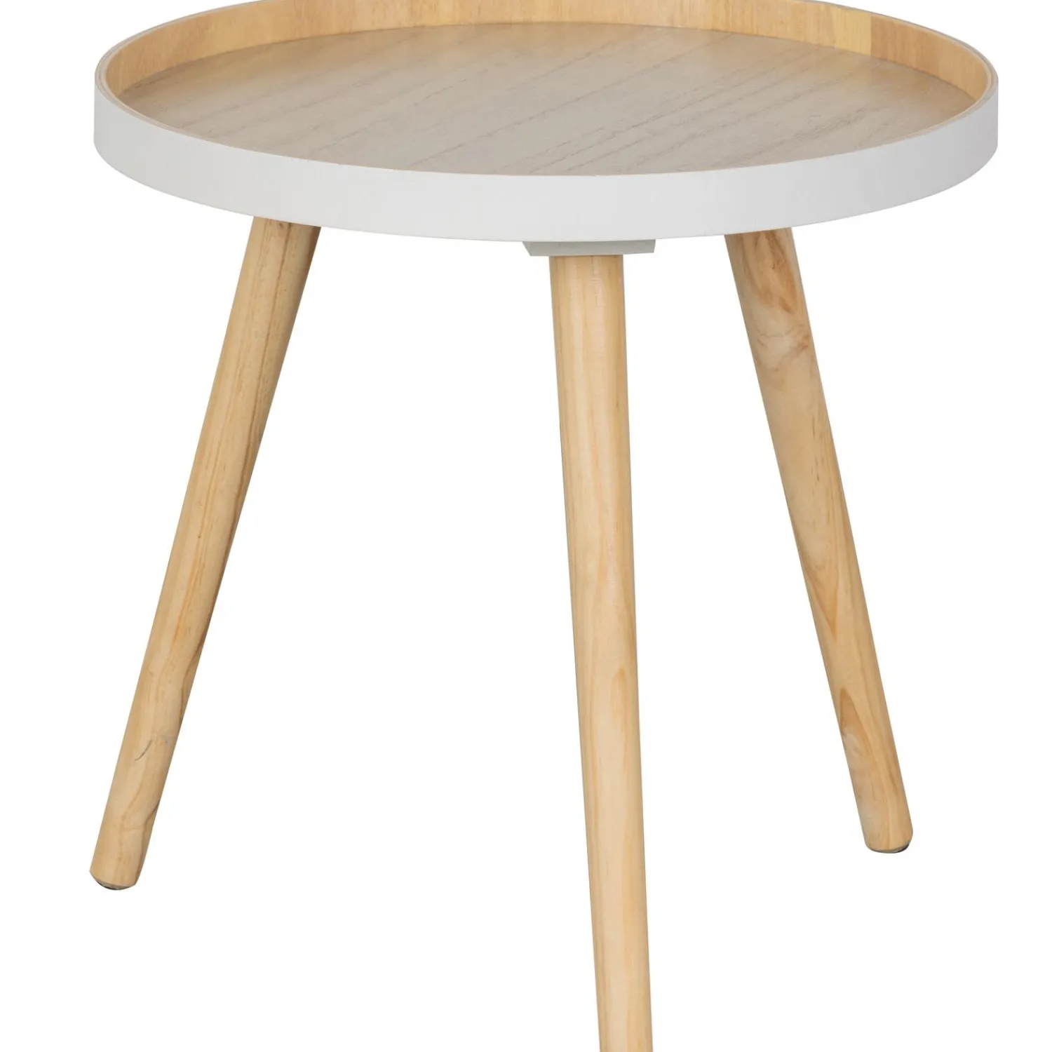 WOOOD Sasha bijzettafel hout ø41 cm