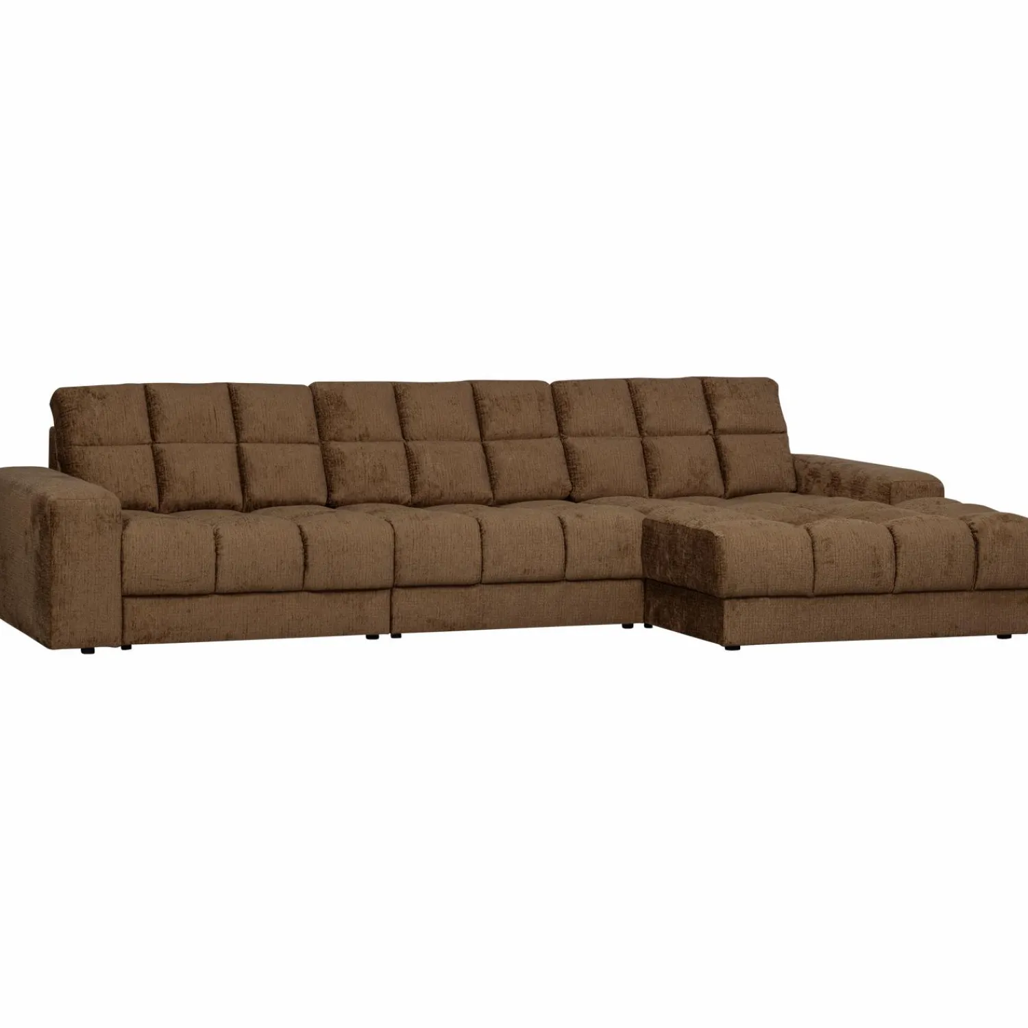 Outlet WOOOD Second Date chaise longue rechts structure velvet Brass