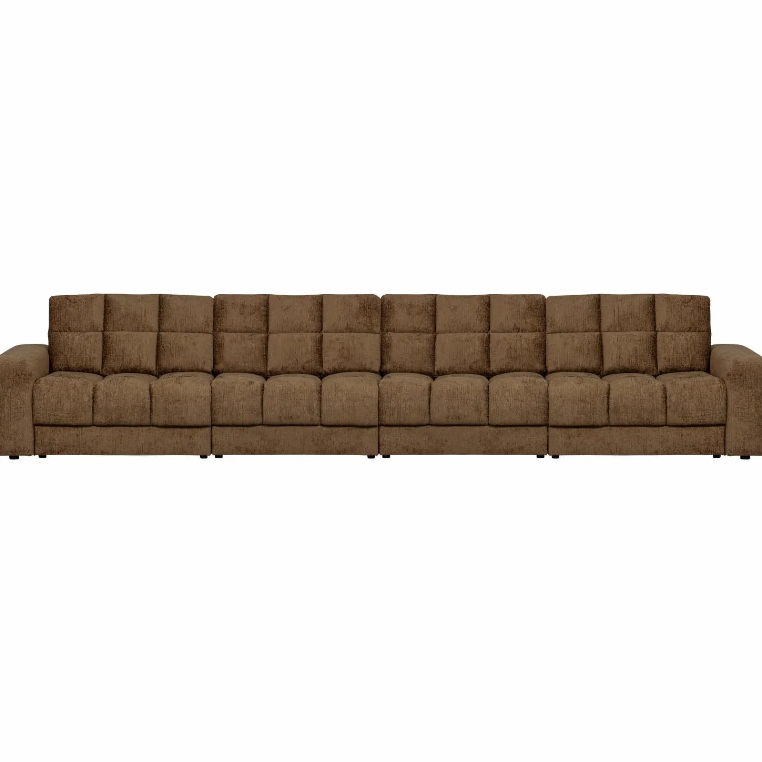 WOOOD Second Date 4-zits bank structure velvet Brass