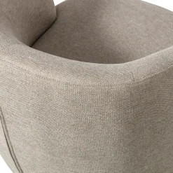 Outlet WOOOD Serra draaifauteuil geweven stof Zand