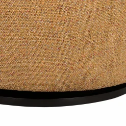 Best WOOOD Serra draaifauteuil geweven stof Curry melange