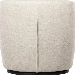 Best WOOOD Serra draaifauteuil geweven stof Off white
