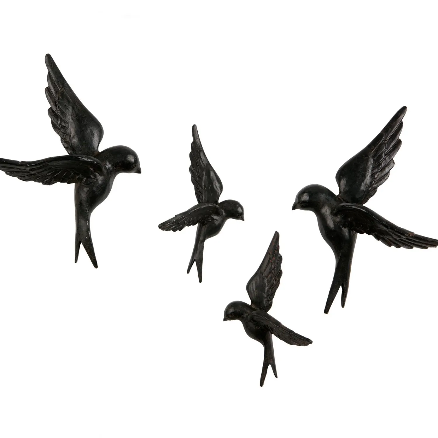 Discount WOOOD Set v 4 - Avaler vogels hars zwart